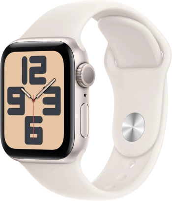 Apple Watch SE 2nd Gen (GPS) 40mm Aluminum Case w/ Starlight Sport Band MXEF3LLA