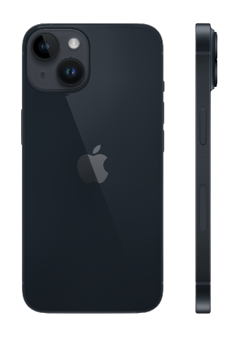 Apple iPhone 14 128GB - צבע Midnight - שנה אחריות יבואן רשמי