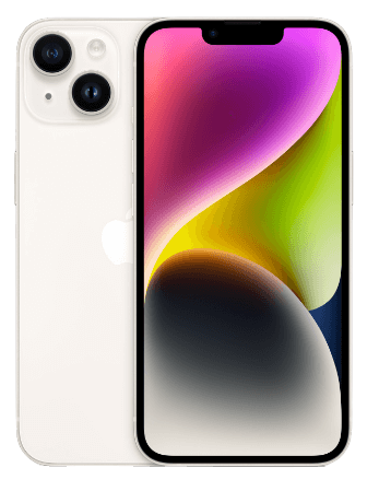 אפל iPhone 14 128GB בצבע Starlight